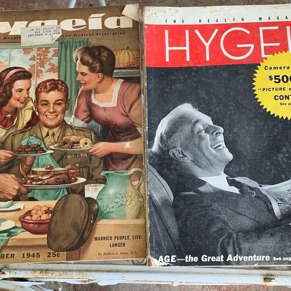 Vintage Hygeia the Health Magazine 30s 40s Bundle Group Lot 8 Medicine Wellness - Picture 1 of 12